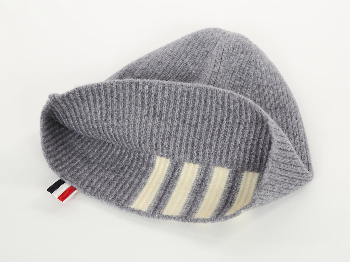Four stripes scarf hat autumn and winter
