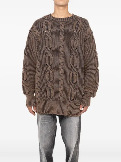 KAMIYA  cable knit sweater