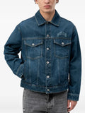 HUGO logo-print denim jacket