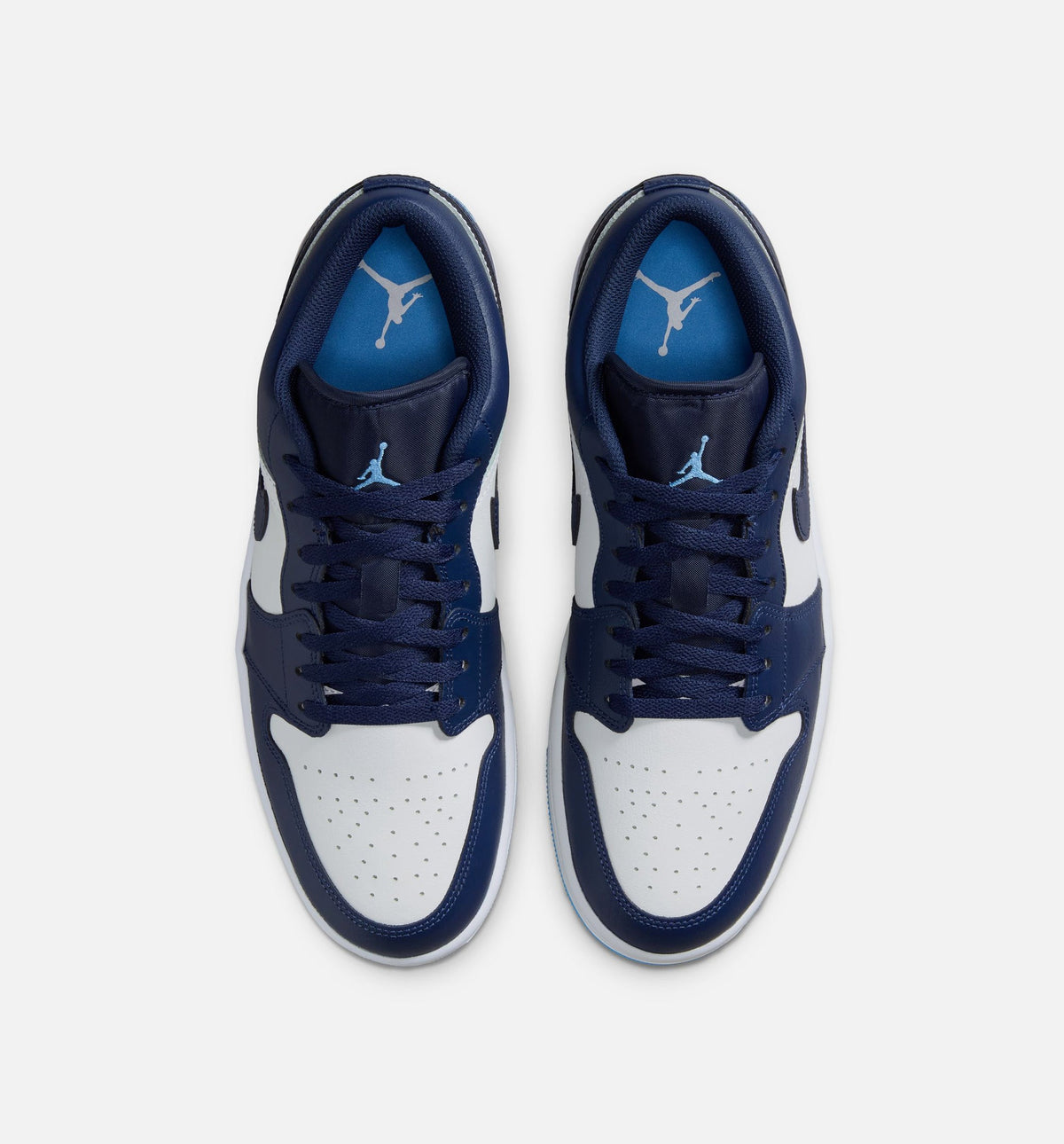 Air Jordan 1 Low Men's Lifestyle Shoes - Midnight Navy/University Blue/White