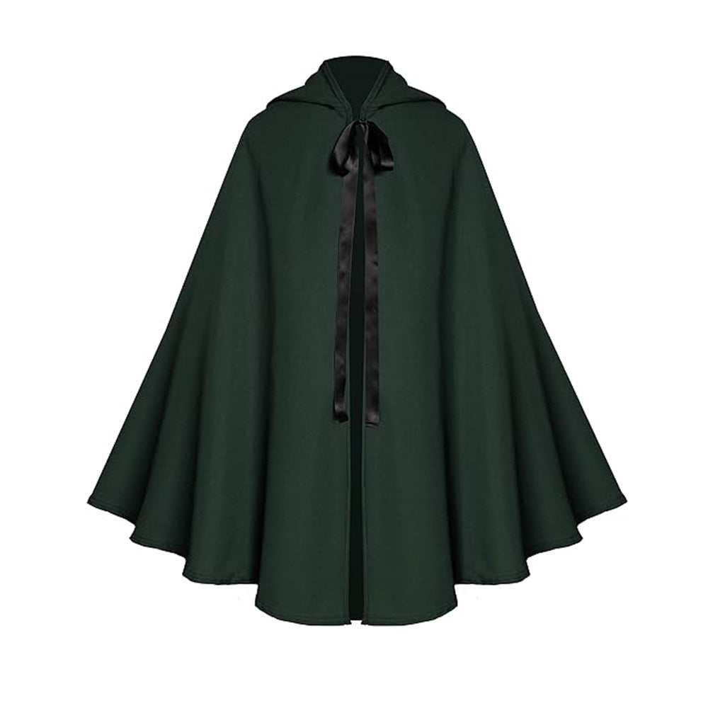 Halloween Men Reaper Cosplay Medieval Hooded Cloak Multi‑Color Cape
