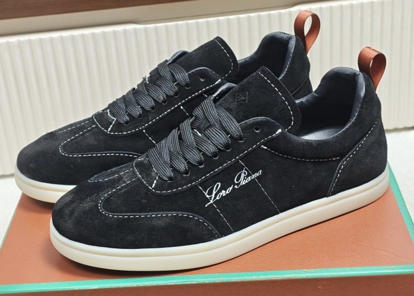 Loro Piana Black Low-Top Sneakers